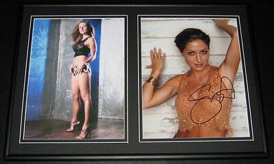 Sasha Alexander Lingerie Signed Framed 12x18 Photo Set AW Rizzoli & Isles