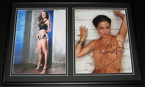 Sasha Alexander Lingerie Signed Framed 12x18 Photo Set AW Rizzoli & Isles