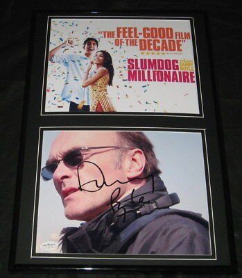 Danny Boyle Signed Framed Slumdog Millionaire 12x18 Poster Display JSA