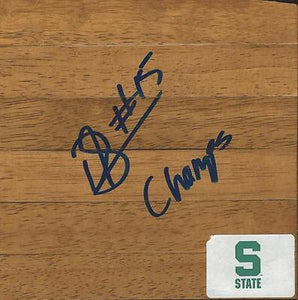 Durrell Summers Signed Floorboard Michigan State w/ Champs Inscription