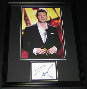 Ryan Seacrest Signed Framed 11x14 Photo Display American Idol