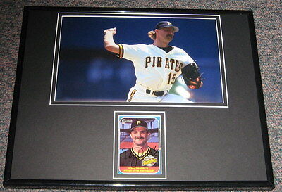 Doug Drabek Signed Framed 11x14 Photo Display Pirates