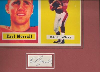 Earl Morrall Signed Framed 11x14 Photo Display 49ers