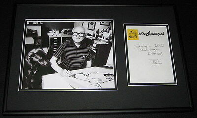 Brad Anderson Signed Framed 12x18 Letter & Photo Display Marmaduke