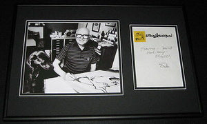 Brad Anderson Signed Framed 12x18 Letter & Photo Display Marmaduke