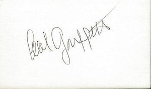 Cal Griffith Signed 3x5 Index Card Washington Senators Minnesota Twins GM