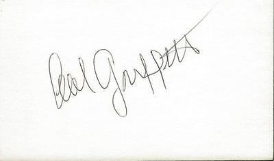 Cal Griffith Signed 3x5 Index Card Washington Senators Minnesota Twins GM