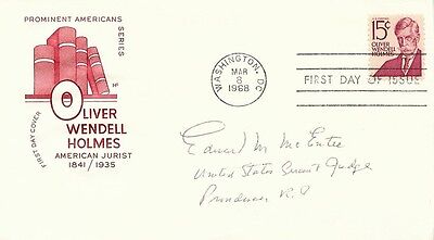 Judge Edward McEntee Signed FDC Cachet