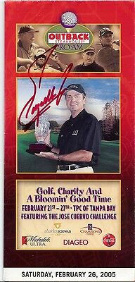 Fuzzy Zoeller Signed 2005 Outback Pro Am Pairings Guide 