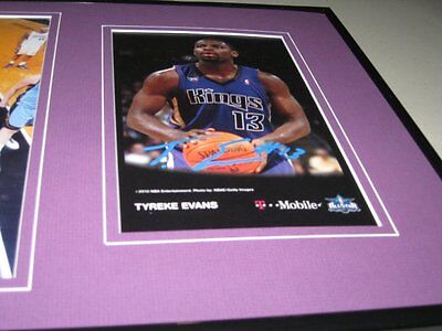 Tyreke Evans Signed Framed 12x18 Photo Set  Kings