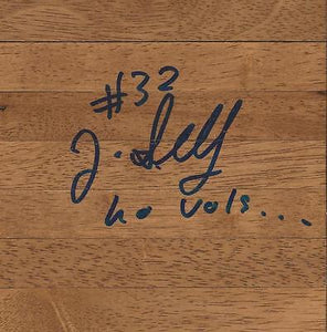 Josh Selby Signed Floorboard Tennessee w/ Go Vols Inscription Kansas