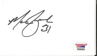 Michael Jenkins Signed 3x5 Index Card PSA/DNA Falcons