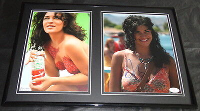 Jessica Szohr BODY PAINT Signed Framed 12x18 Photo Set JSA Gossip Girl