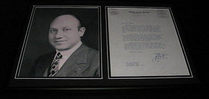 Senator Jacob Javits New York Signed Framed 1974 Letter & Photo Display