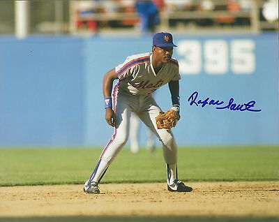 Rafael Santana Signed 8x10 Photo 1986 Mets