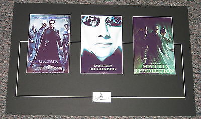 Joel Silver Matrix Trilogy Signed Matted 18x28 Photo Display AW