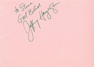 Jeffrey Hayenga Signed 4x6 Album Page Star Trek