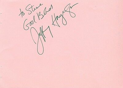 Jeffrey Hayenga Signed 4x6 Album Page Star Trek