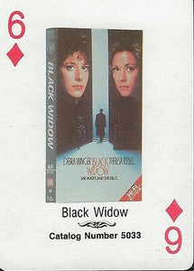 Black Widow RARE 1988 CBS Fox Promotional Playing Card Theresa Russell