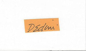 Eldon Denini Cartoonist Signed 3x5 Index Card B