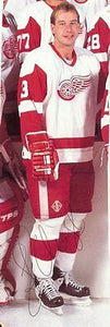 Steve Chiasson Signed Red Wings Magazine Photo JSA