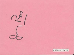 Joseph Papp Signed Vintage Album Page Pirates of Penzance