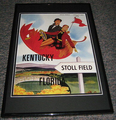 1953 Kentucky vs Florida Football Framed 10x14 Poster Official Repro