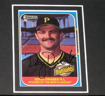 Doug Drabek Signed Framed 11x14 Photo Display Pirates