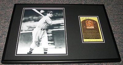 Lou Boudreau Signed Framed 12x18 Photo Display Indians