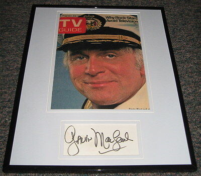 Gavin McLeod Love Boat Signed Framed 11x14 Photo Display 