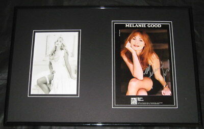 Melanie Good Lingerie Signed Framed Photo Set 12x18