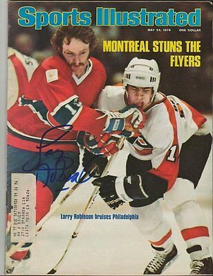 Larry Robinson Signed 1976 Sports Illustrated Magazine Canadiens