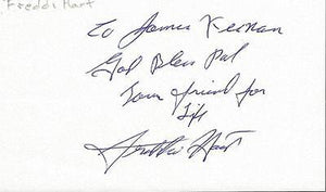 Freddie Hart Signed 3x5 Index Card B