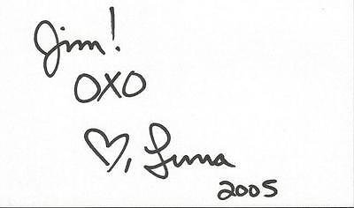 Luna Signed 3x5 Index Card 2005