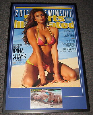 Irina Shayk Signed Framed 26x41 SI Swimsuit Poster Display JSA