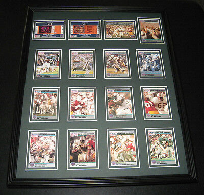 Miami Dolphins Super Bowl Heroes Framed 16x20 Card Set Shula Csonka Buoniconti