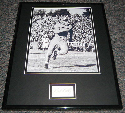 Bullet Bill Dudley Signed Framed 11x14 Photo Display JSA Steelers Duke