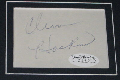 Clem Haskins Signed Framed 11x14 Photo Display JSA Minnesota