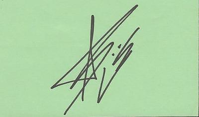 Aaron Tippin Signed 3x5 Index Card