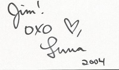 Luna Signed 3x5 Index Card 2004