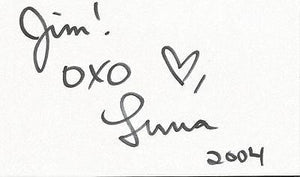 Luna Signed 3x5 Index Card 2004