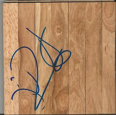 Johan Petro Signed 6x6 Floorboard Sonics Hawks Nets