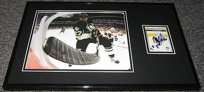 Craig Adams Signed Framed 11x17 Photo Display Penguins vs Flyers