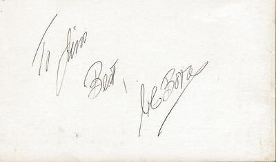 Joe Bova Signed 3x5 Index Card Little Rascals