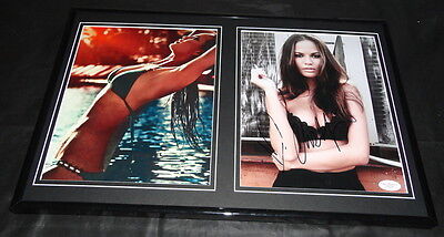 Chrissy Teigen Signed Framed 12x18 Photo Display JSA