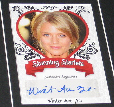 Winter Ave Zoli Signed Framed 11x17 Photo Display LEAF Sons of Anarchy