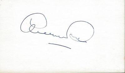 George Rose Signed 3x5 Index Card 