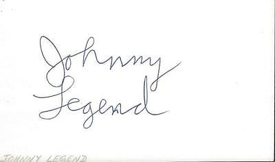 Johnny Legend Signed 3x5 Index Card