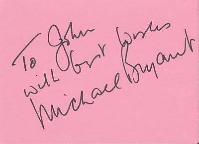 Michael Bryant Signed Vintage Album Page Gandhi