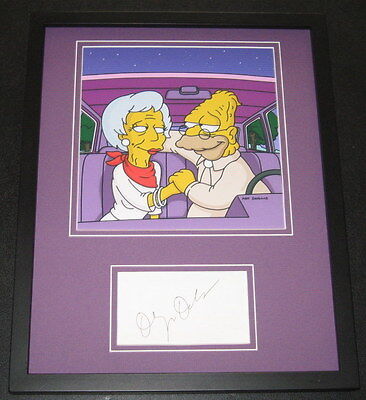 Olympia Dukakis The Simpsons Signed Framed 11x14 Photo Display JSA